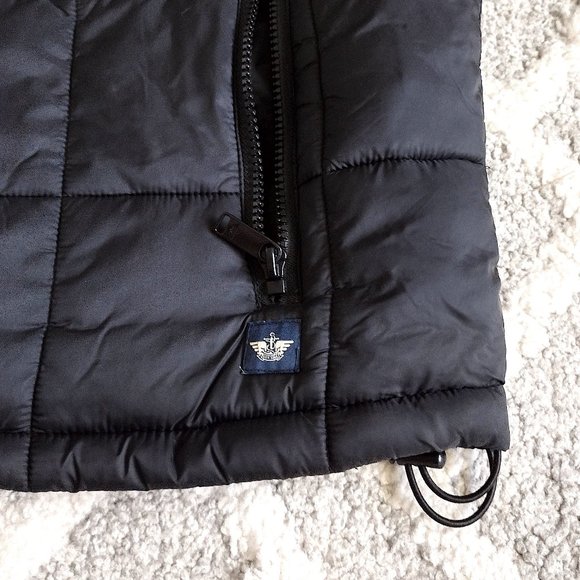 Dockers Men's XL Box Quilted Black Puffer Vest - Picture 5 of 16